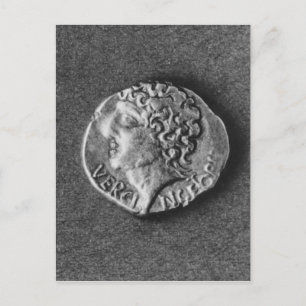 Coin bearing the effigy of Vercingetorix Postcard
