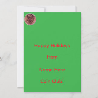 Coin Club Holiday Greetings Card