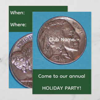 Coin Club Party Holiday Card
