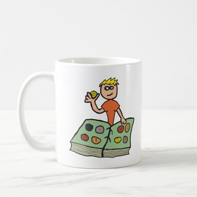 Coin Collecting Coffee Mug (Left)