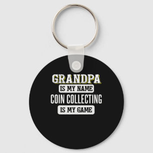 Coin Collecting Gift For Grandpa Fathers Day Shirt Key Ring