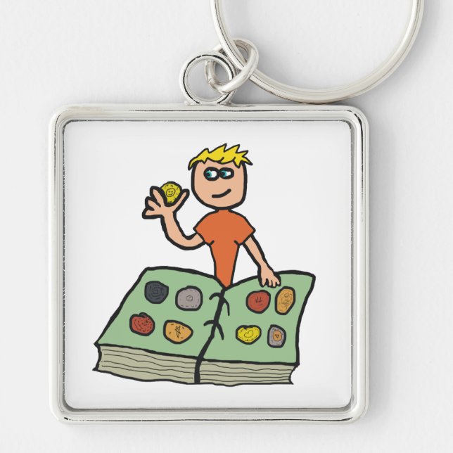 Coin Collecting Numismatist Key Ring (Front)
