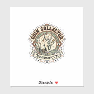 Coin Collector Numismatic Cat Coin Collector Numis
