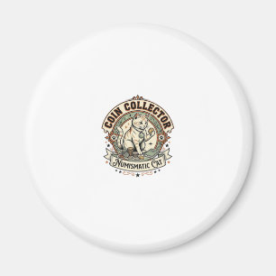 Coin Collector Numismatic Cat Coin Collector Numis Magnet