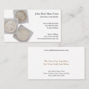 Coin Dealer Business Card