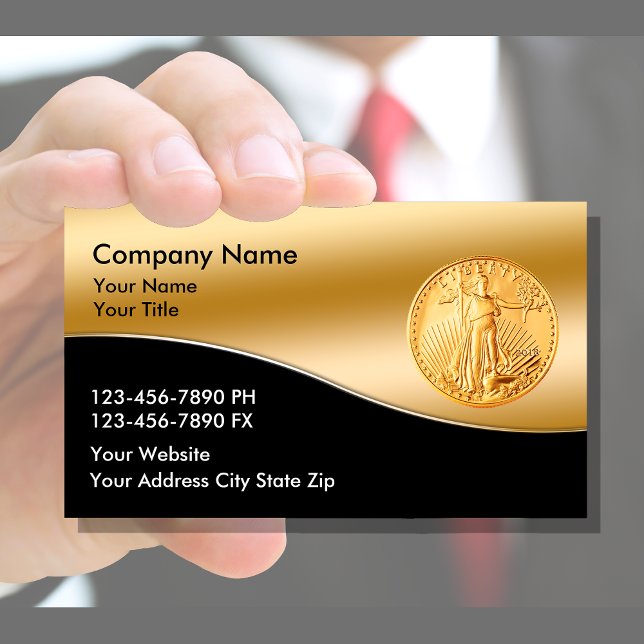 Coin Dealer Numismatic Business Cards (Creator Uploaded)