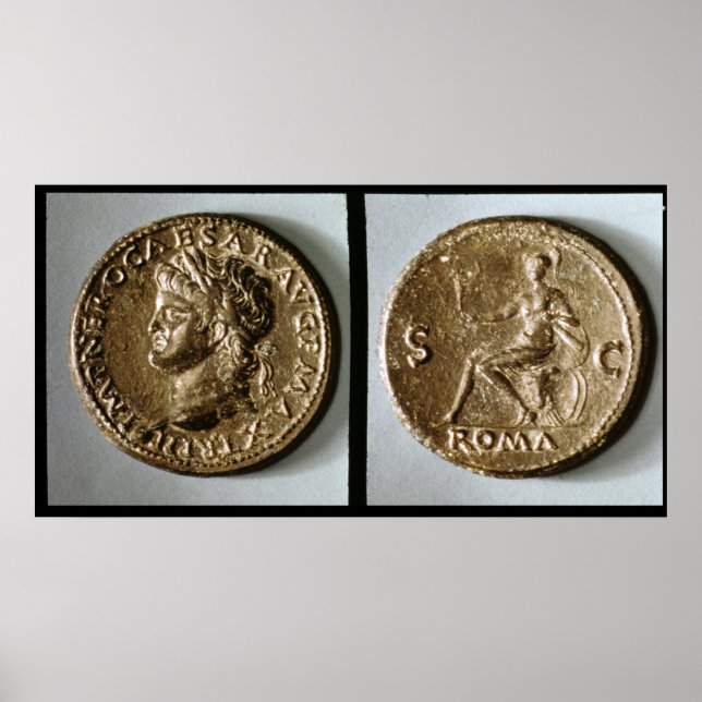 Coin depicting Nero Poster (Front)