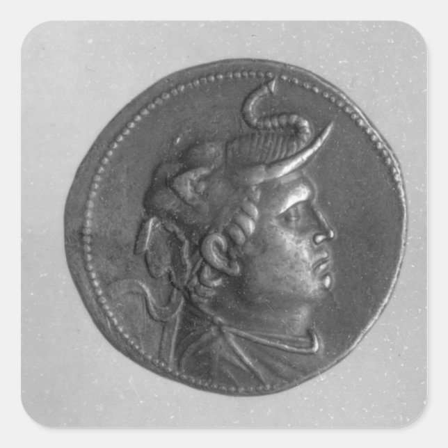 Coin minted by Ptolemy I Square Sticker (Front)