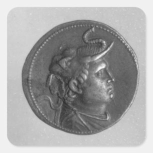 Coin minted by Ptolemy I Square Sticker