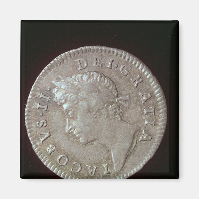 Coin of James II Magnet (Front)