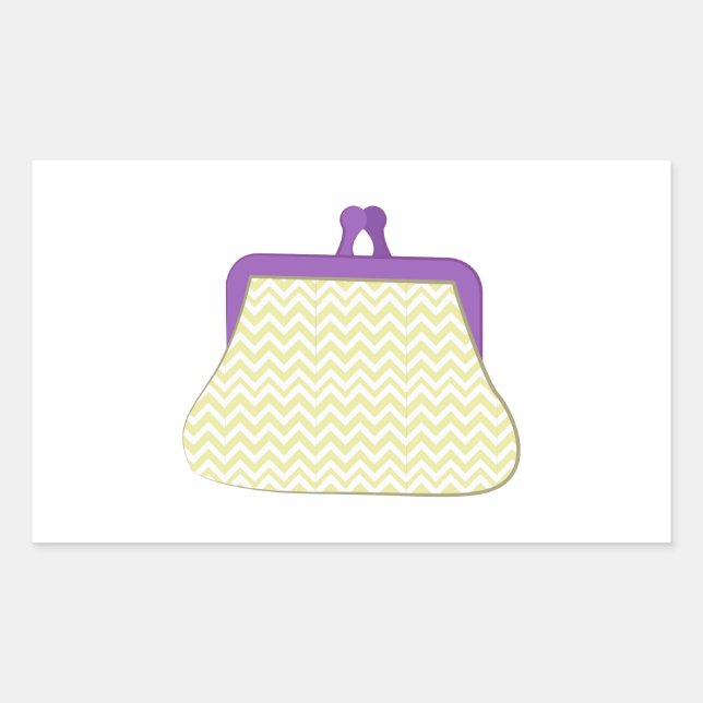 Coin Purse Rectangular Sticker (Front)