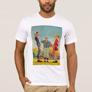 Coin Toss by Norman Rockwell T-Shirt