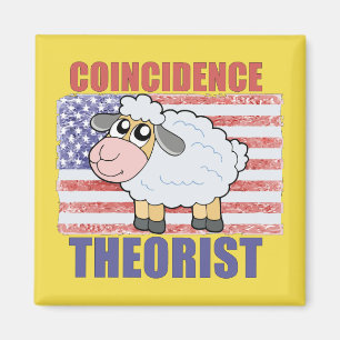 Coincidence Theorist Sheep - Refrigerator Magnet