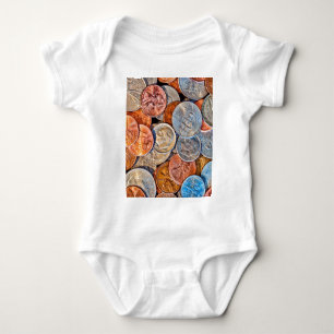 Coined Currency Baby Bodysuit
