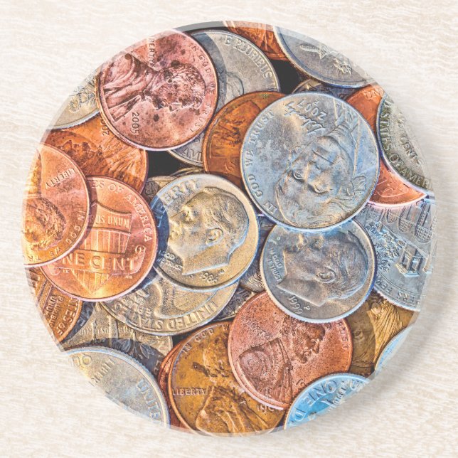 Coined Currency Coaster (Front)