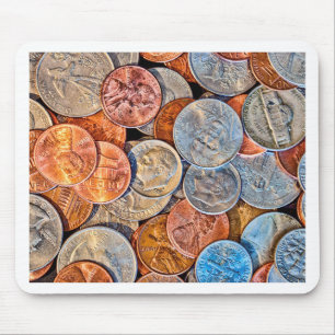 Coined Currency Mouse Pad