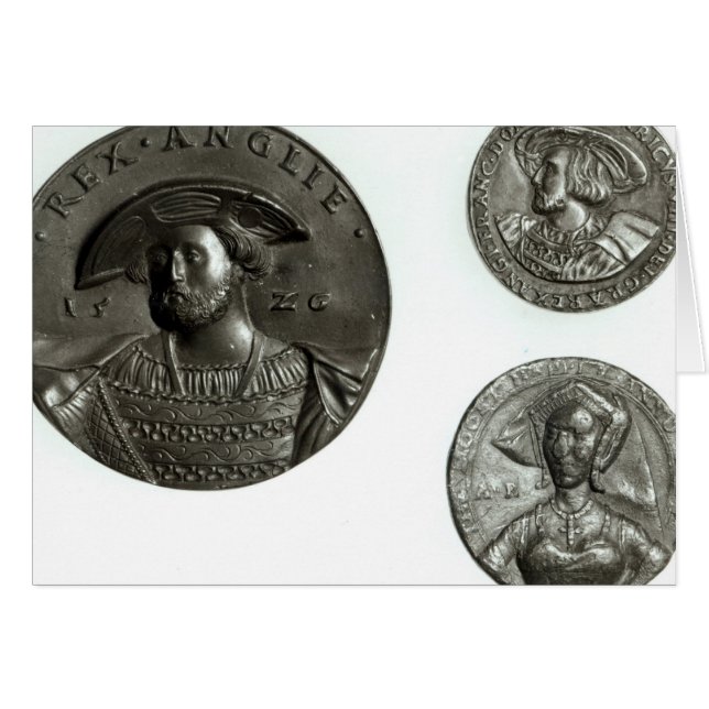 Coins depicting Henry VIII and Anne Boleyn (Front Horizontal)