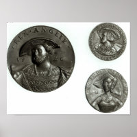 Coins depicting Henry VIII and Anne Boleyn