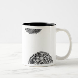 Coins of Cunobelinus or Cymbeline Two-Tone Coffee Mug