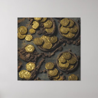 Coins of Treasure Island Canvas Print
