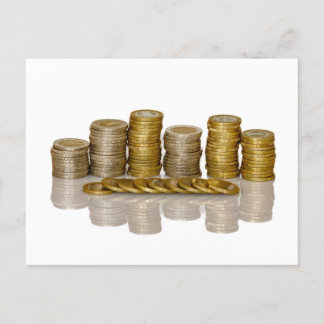 coins postcard