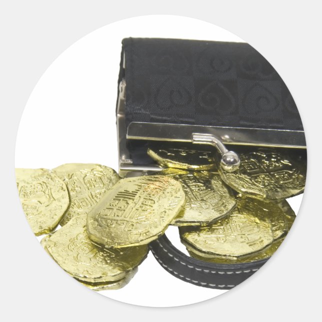 CoinsPurse061509 Classic Round Sticker (Front)