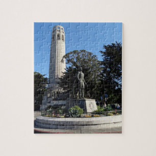 Coit Tower & Columbus Statue #1 Jigsaw Puzzle