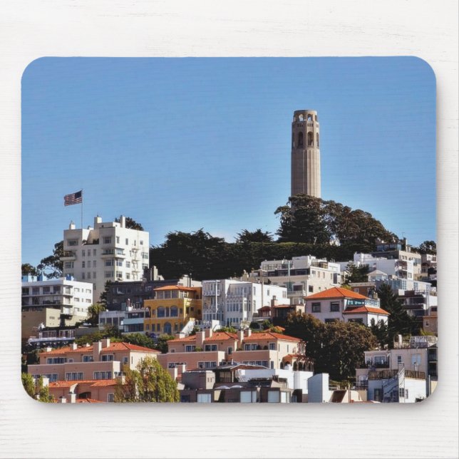 Coit Tower On Telegraph Hill In San Francisco Take Mouse Pad (Front)