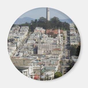 Coit Tower Scenic Picture Magnet