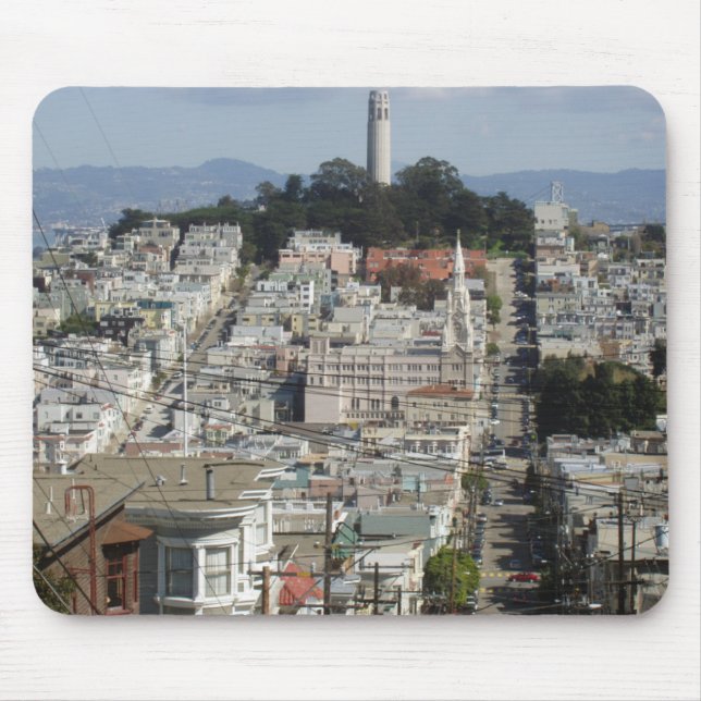 Coit Tower Scenic Picture Mouse Pad (Front)