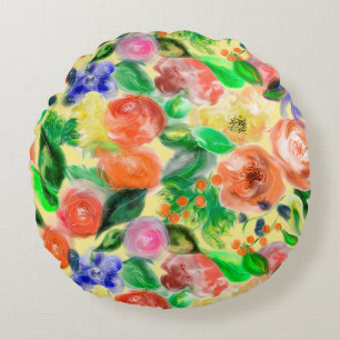 Cojin de flores round cushion