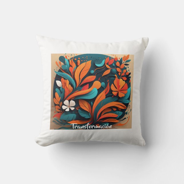 Cojín Decorativo Arte Simbólico Transformación Cushion (Front)