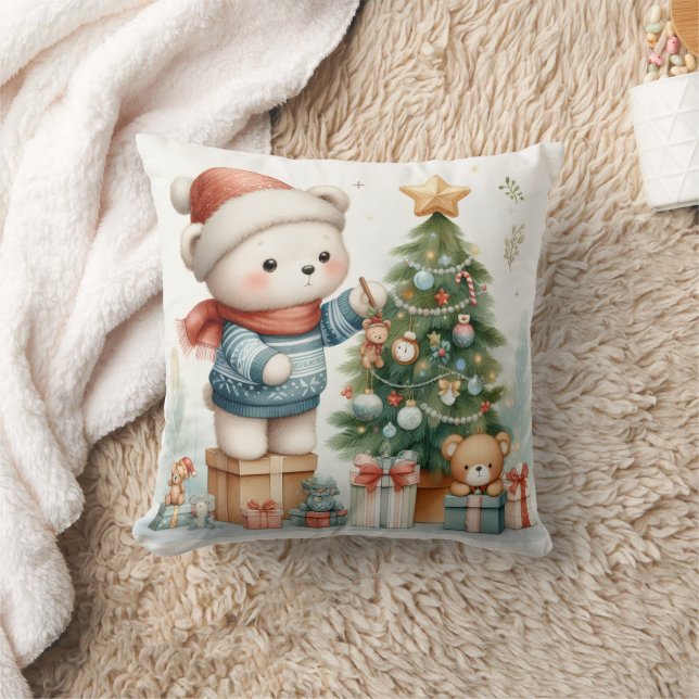 Cojín Osito en Navidad Cushion (Blanket)