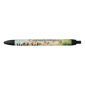 Cojín Playero Personalizable Copacabana Hotel Sol Black Ink Pen