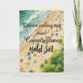Cojín Playero Personalizable Copacabana Hotel Sol Card