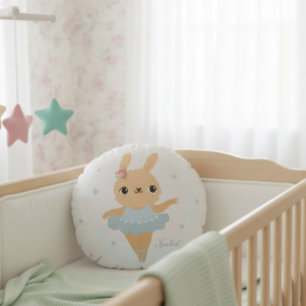 Cojín Redondo Bunny ballerina pillow, bunny baller Round Cushion