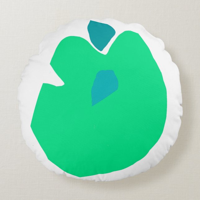 Cojín Redondo Mint petal Round Pillow (Front)
