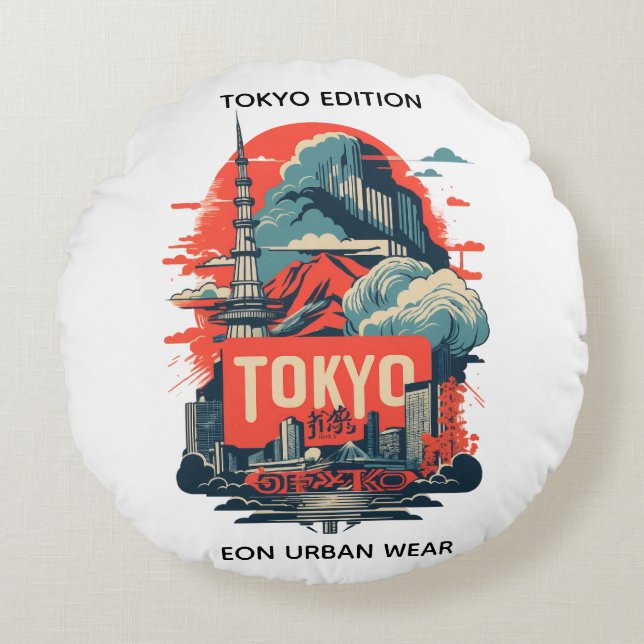 COJIN REDONDO TPKYO EDITION ROUND CUSHION (Front)