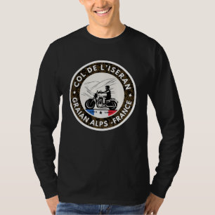 Col de l’Iseran french Alpes motobike tour T-Shirt