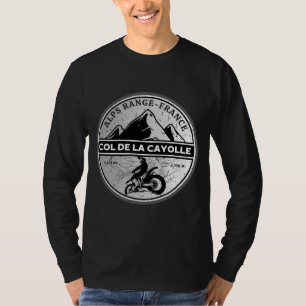 Col de la Cayolle french Alpes motobike tour T-Shirt