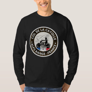 Col de la Cayolle french Alpes motobike tour T-Shirt