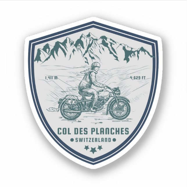 Col des Planches swiss–alps motorcycle tour (Front)