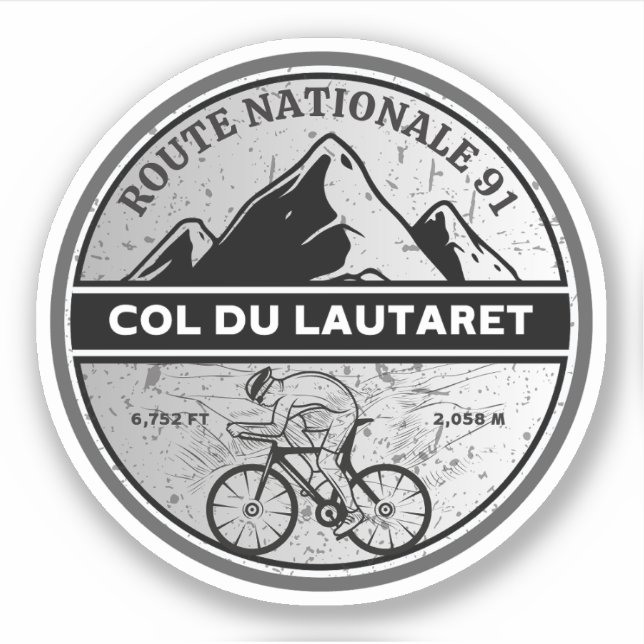 Col du Lautaret french Alpes bicycle tour (Front)