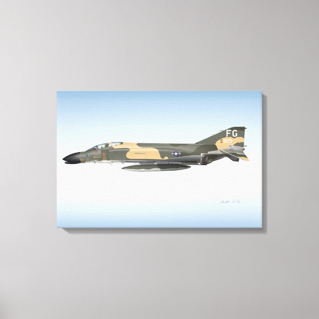 Col. Robin Olds F-4 Phantom Canvas Print (Front)