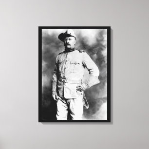 Col. Theodore Roosevelt, 1st Cavalry_War Image Canvas Print