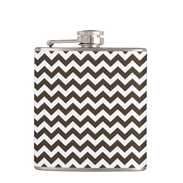Cola Safari Chevron Hip Flask (Front)