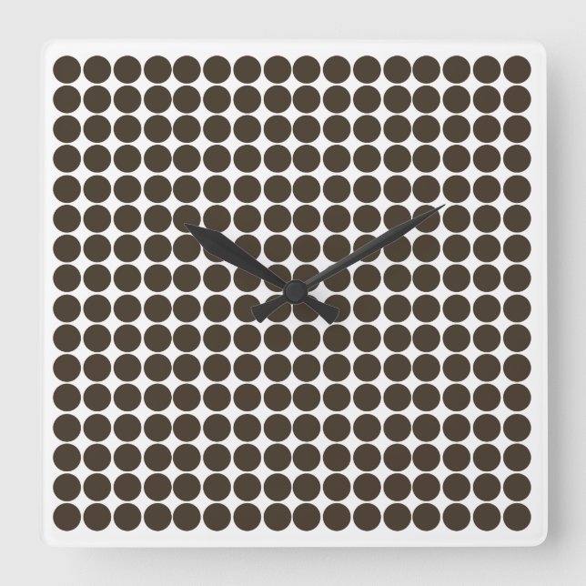 Cola Safari Dot Square Wall Clock (Front)