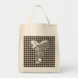 Cola Safari Dot with Pop Art Elephant Tote Bag