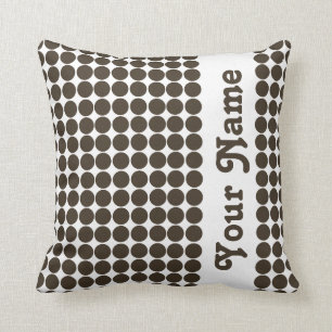 Cola Safari Dots with custom text Cushion
