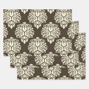 Cola Southern Cottage Damask Wrapping Paper Sheet
